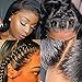Muokass 4x4 Lace Front Wigs Straight Hair Brazilian Virgin Human Hair Lace Closure Wigs For Black Women 150% Density Pre Plucked With Elastic Bands Natural Color (24 inch, straight wig)