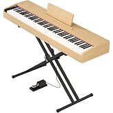Melentro Digital Piano 88 key Semi-Weighted Keyboard For Beginners | With X Stand &amp; Sustain Pedal, Full-Sizer Electric Piano For Bluetooth, Headphone Mode, USB-MIDI
