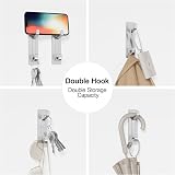 pickpiff Self Adhesive Hooks Stainless Extra Sticky 6 Pack Heavy Duty view 5
