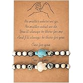 Pinky Promise Bracelets for Women Men Matching Turtle Bracelets for Couple Birthday Christmas Gifts for Boyfriend Girlfriend Friends Friendship Gift for Sisters Long Distance Relationship Gift
