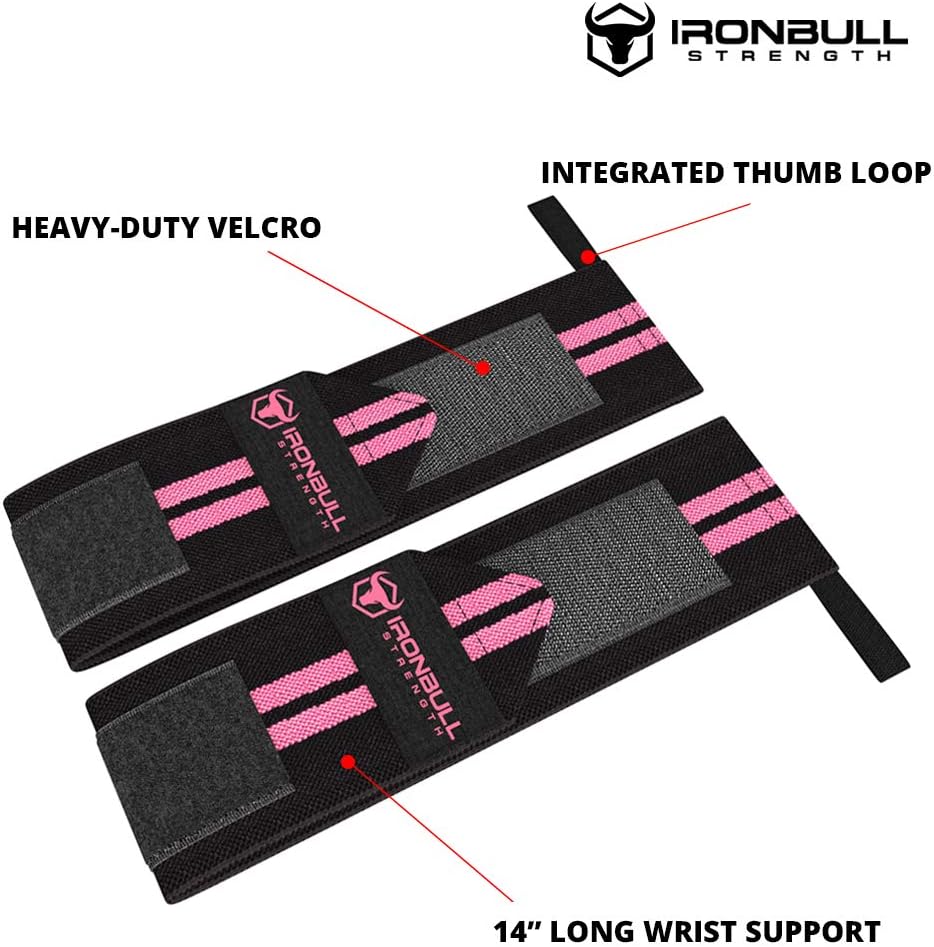 Women Wrist Wraps With Thumb Loops - 12" Professional Grade - Wrist Support Brace and Compression for Cross Training, Weight Lifting, Powerlifting, Strength Training - Image 3