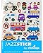 Jazzstick 210 Cute & Fun Cars Bus Ambulance Truck Stickers for Kids 10 sheets (VST05A02)
