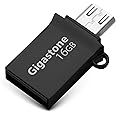 Gigastone USB 3.0 16GB Micro USB and USB Type A OTG Memory Stick for Android Phones, Flash Drive for Smartphones, 2 Ports for Dual Interfaces, Durable Metal Alloy Pen Drive for PCs and laptops
