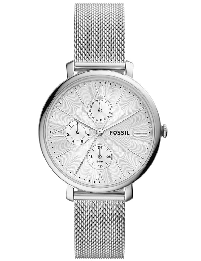 Fossil Jacqueline Watch for Women, chronograph movement with Stainless steel or Leather Strap