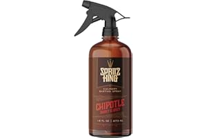 Spritz King Culinary Basting Spray: For Grilling, Smoking, Air Frying - Delicious Dark Bark, Flavorful Crust & Moisture-Sealing Power - Great on Meats or Veggies (16 Ounce Chipotle)