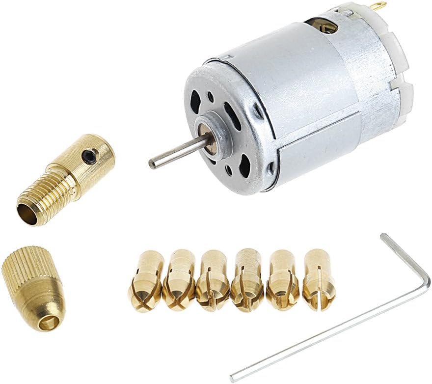 Yoohigh New Mini Mirco Electric PCB Motor Drill Press Drilling Bits Tool Twist Drill 12V