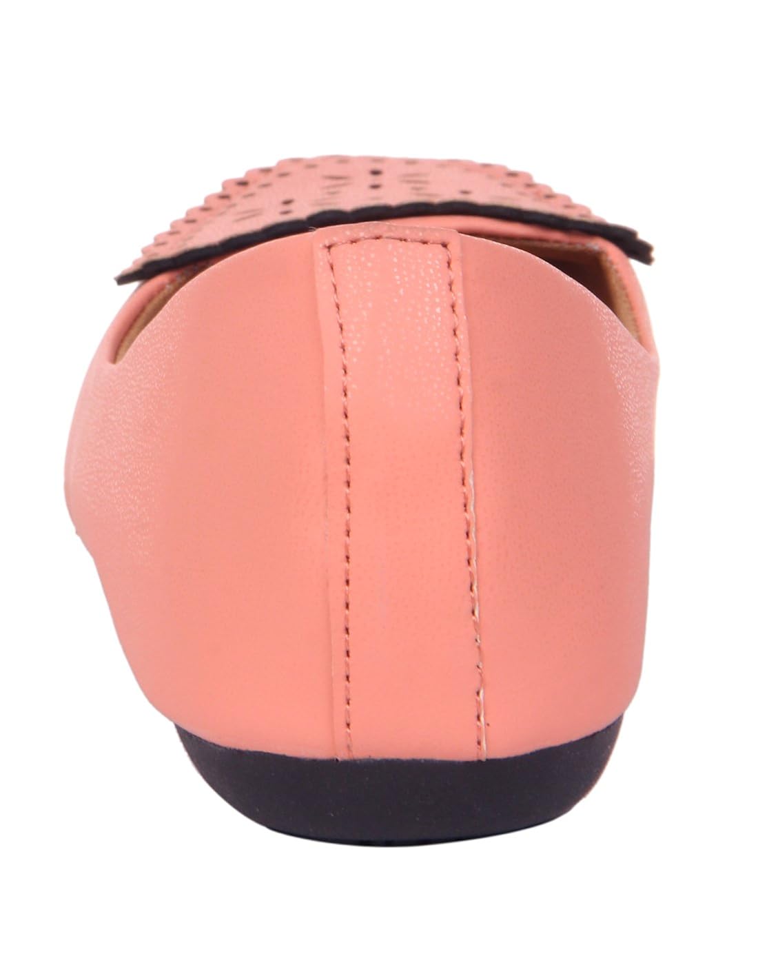 goyal peach cutwork loafer bellies