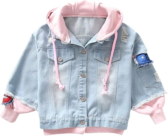 hooded denim jacket kids