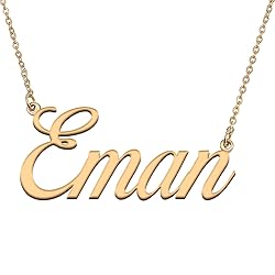 HUAN XUN Customized Custom Simple Any Name Necklace