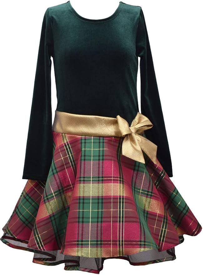 bonnie jean green velvet dress