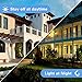 PAR38 Sensor Yellow Light Bulb, JandCase Dusk-to-Dawn LED Flood Light, 9W Recessed Lighting, 500lm, Indoor/Outdoor Bug Light for Ceiling Can, Porch, Garage, Yard, E26 Medium Base, Not Dimmable