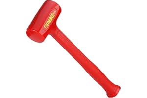 ABC HAMMERS Dead Blow Hammer - 26 oz. Polyurethane Hammer with Steel Reinforced Handle & 12.75" Overall Length - ABC2DB