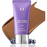 MISSHA M PERFECT COVER SERUM BB CREAM No.41 Medium Tan- Tan/Deep with Warm Undertone, BB Cream by Cardi B Pick, Skin Tint, Tinted Moisturizer, Skin Care Foundation Makeup, Korean Makeup,1.18 Fl oz