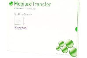 Mepilex 294899 Transfer Soft Silicone Exudate Transfer Dressing, 6" x 8" Size, Each Dressing