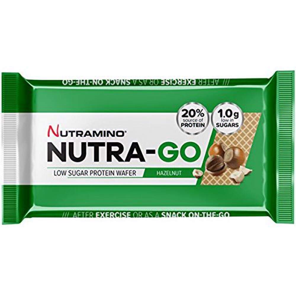 Nutramino Nutra-Go Low Sugar Protein Wafer, Hazelnut, 12 x 39 g — image 1