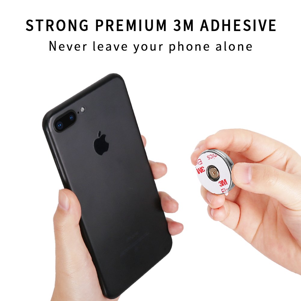 【Gift Ideas】2 in 1 Phone Ring Holder Stand, Casegory Stylish Finger iPhone Ring 360° Zinc Alloy Cell Phone Grip For iPhone X / 8 / 7 / 6 / 5 Samsung Galaxy S8 Ipad Smartphone Tablet (Silver)