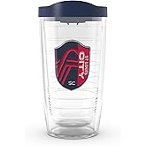 Tervis MLS St. Louis City SC - Primary Logo Made in USA Double Walled Insulated Tumbler Travel Cup Keeps Drinks Cold & Hot, 16oz, Classic