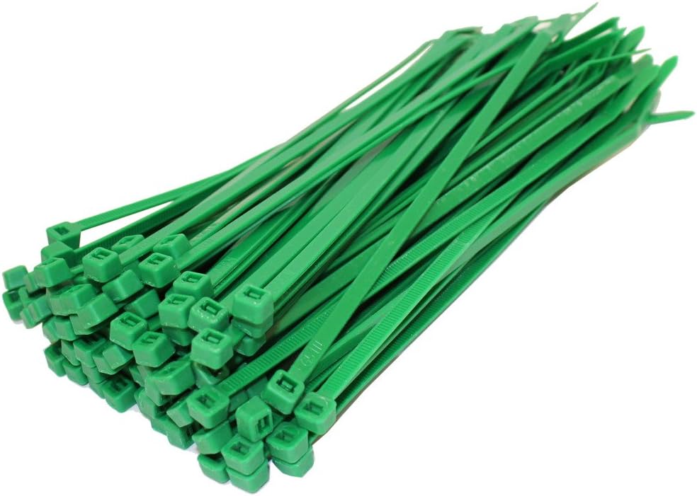 100 X Green Cable Ties 140Mm X 3.6Mm Zip Tie Bases All Sizes Amazon.co