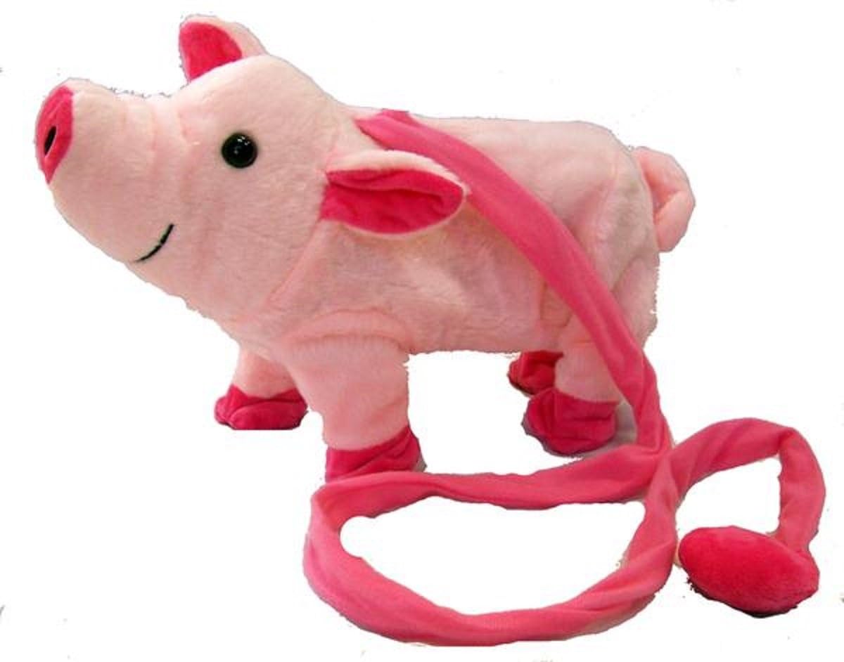 walking oinking pig toy