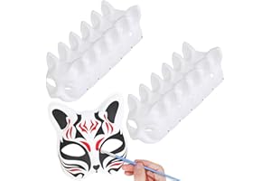 DIY Cat Mask, Masquerade Cat Masks Paintable Blank Masks Halloween Cat Masks for Party Favors Cosplay