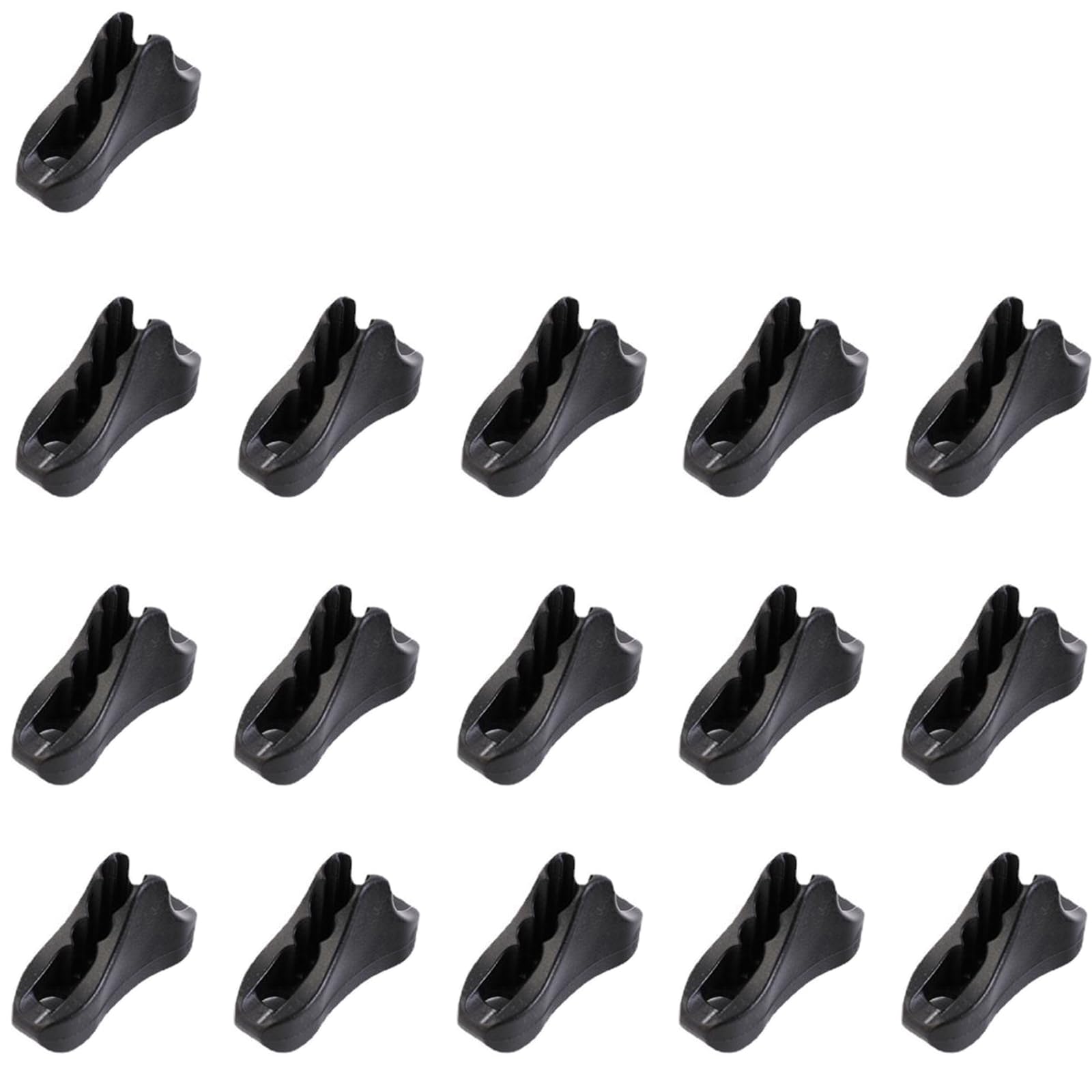 16Pcs Tent Rope Buckle Tensioner,Plastic Rope Tensioner,Wind Rope Buckle,Plastic Cord Adjuster for Outdoor Camping Hiking