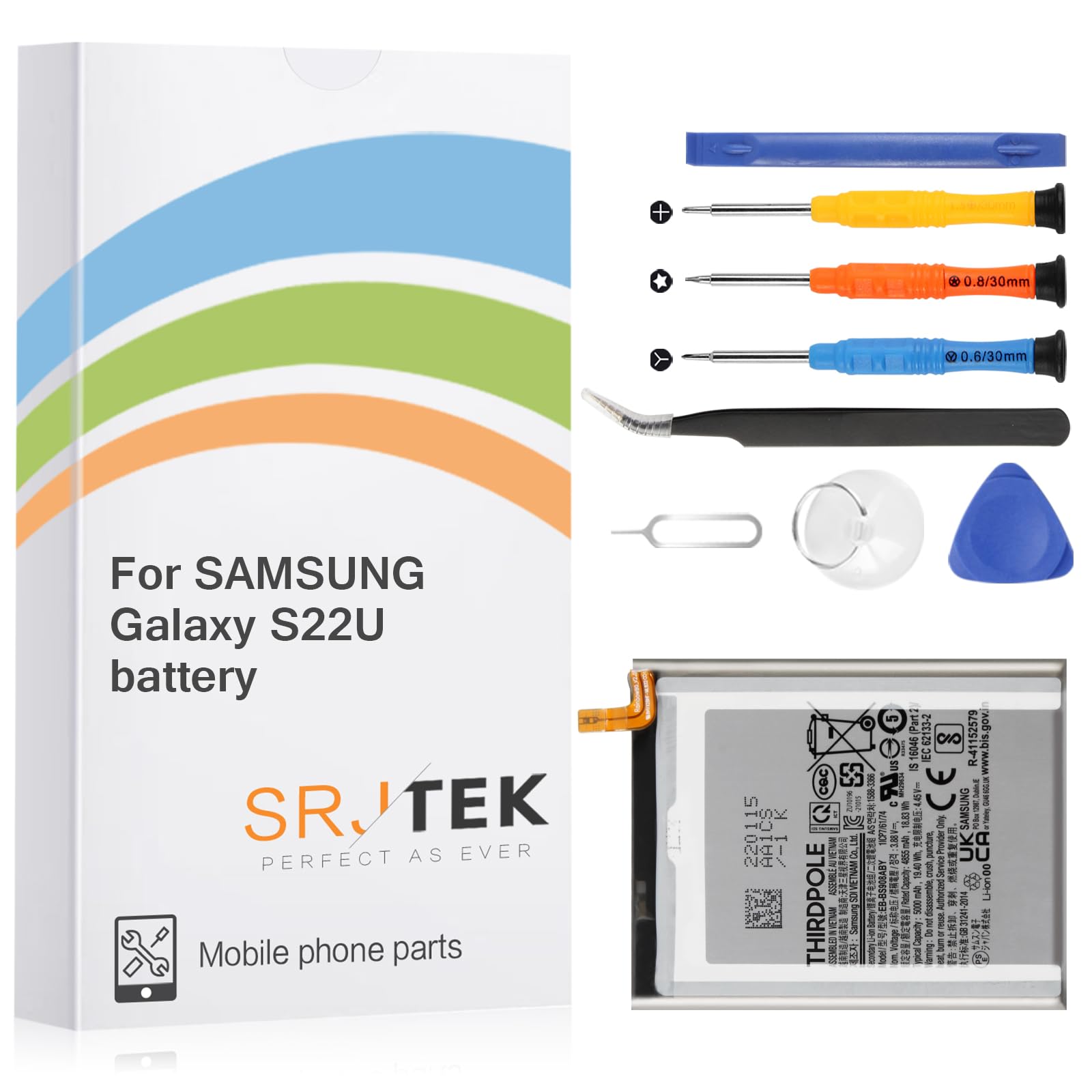 THIRDPOLE Original Battery for Samsung Galaxy S22