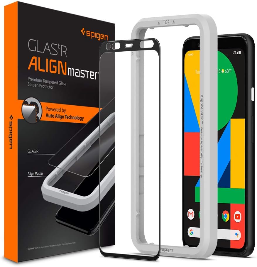 Amazon Spigen 1枚入り Google Pixel 4 Xl ガラスフィルム