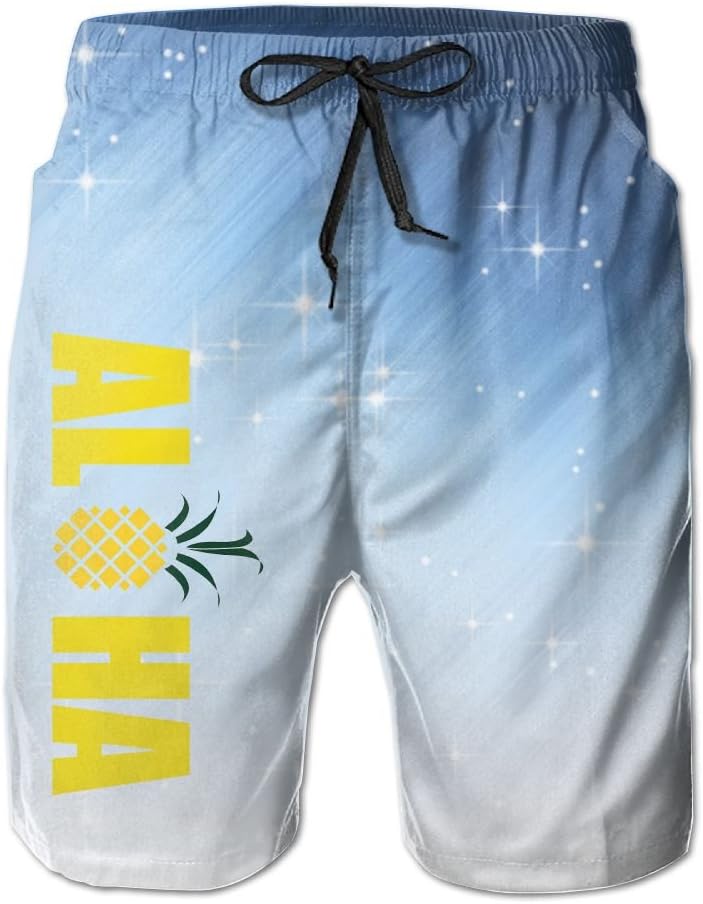 Aloha Pineapple Men's Quick Dry Swim Trunks Boardshort