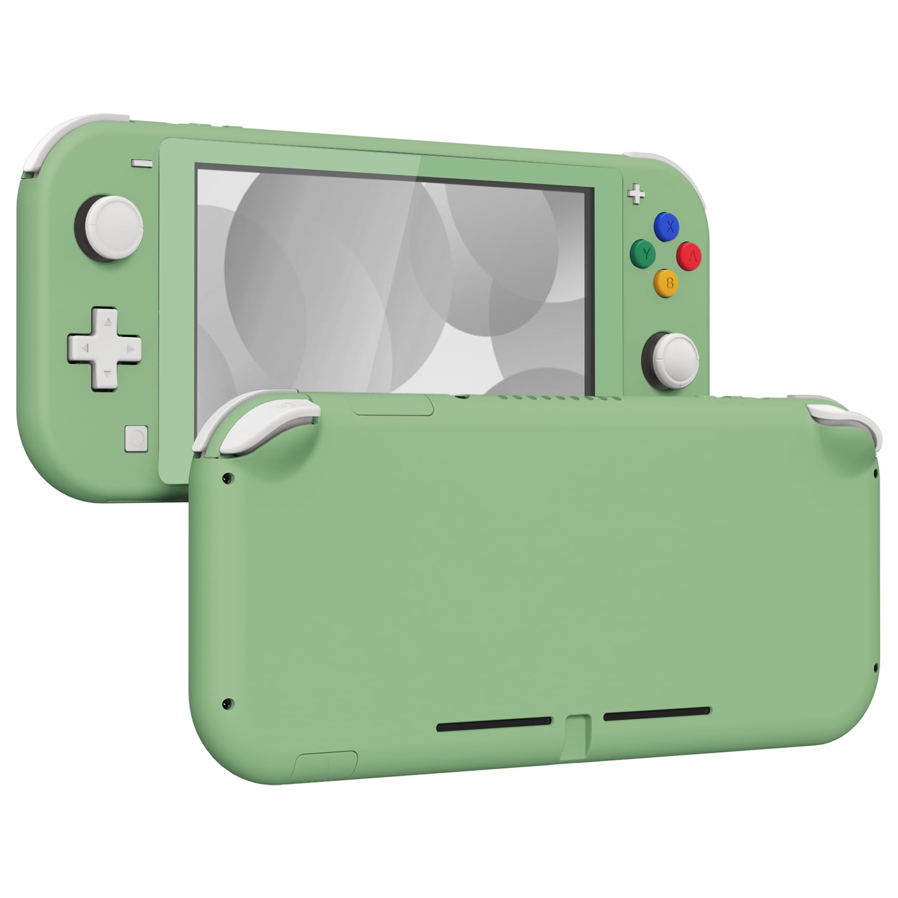 Photo 1 of eXtremeRate Matcha Green DIY Replacement Shell for Nintendo Switch Lite, NSL Handheld Controller Housing w/Screen Protector, Custom Case Cover for Nintendo Switch Lite