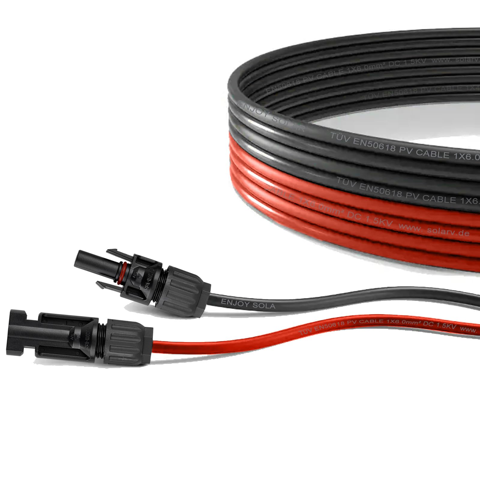 enjoy solar 4mm² professional connection cable solar module to solar charge controller connection cable 10m