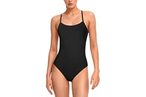 westag Period Swimwear One Piece Menstrual Leakproof Swimsuits Backless Double Strap Bathing Suit for Teen Girls