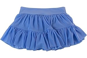 RuffleButts Girls Athletic Active Tulle Skort