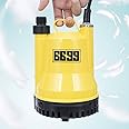 6699 Utility Pump for Removing Water 1/4 HP Submersible Water Pump 1600GPH Portable Transfer Pump with 10-Foot Cord for Pool Tub Garden Pond Draining