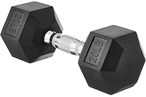 Amazon Basics Rubber Hex Dumbbell Hand Weight