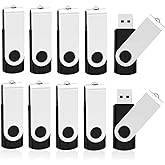 64GB Flash Drive KOOTION 10 Pack USB 2.0 Flash Drive 64GB USB Flash Drives Thumb Drive Jump Drives Keychain Memory Stick Black