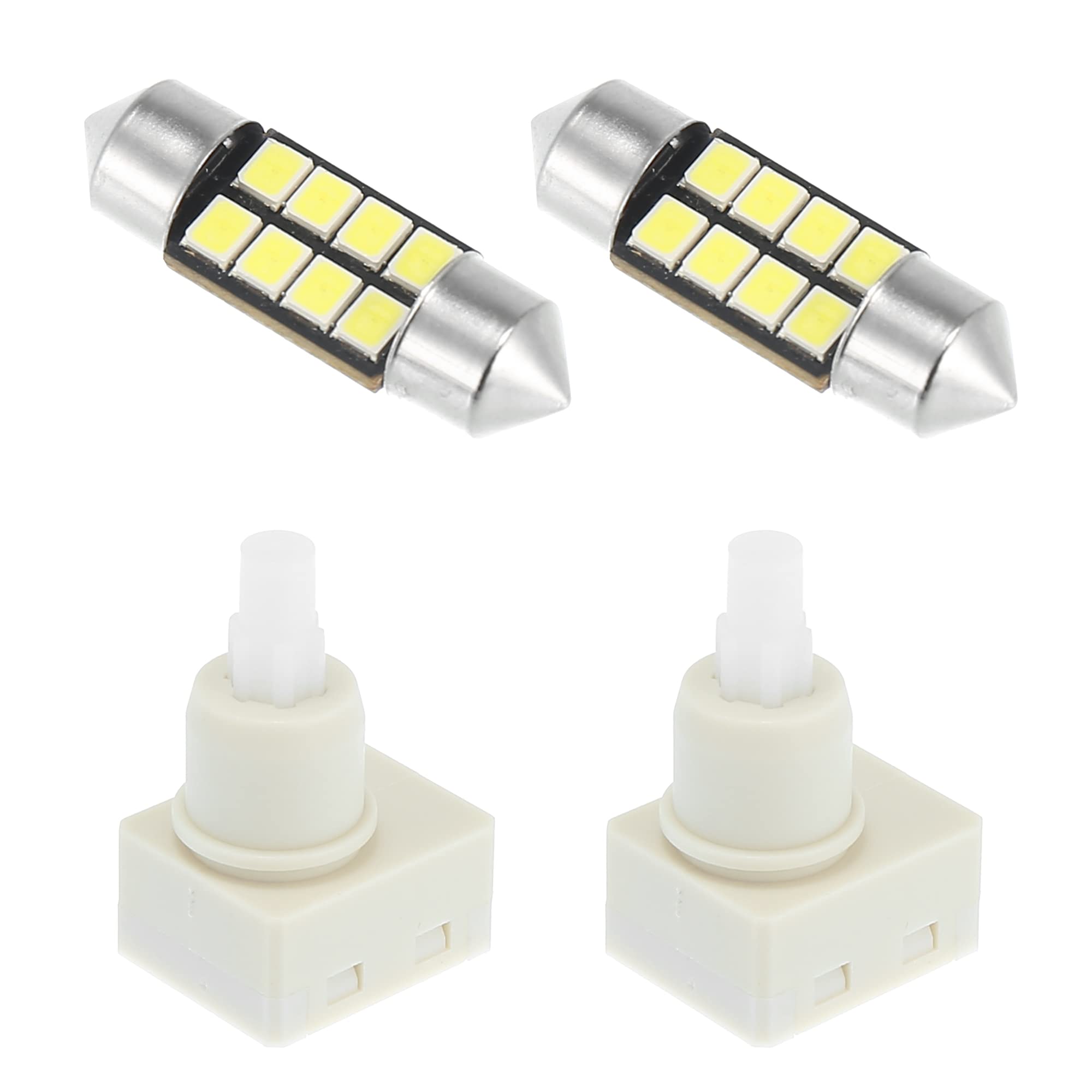 Photo 1 of X AUTOHAUX 2Pcs Dome Lamp Switch with 2Pcs White LED Bulbs 34404-SDA-A21 34404-SDA-A22D3 924-798 Roof Map Light Overhead Lights for Honda CR-V Odyssey Accord Pilot Ridgeline for Ram 1500