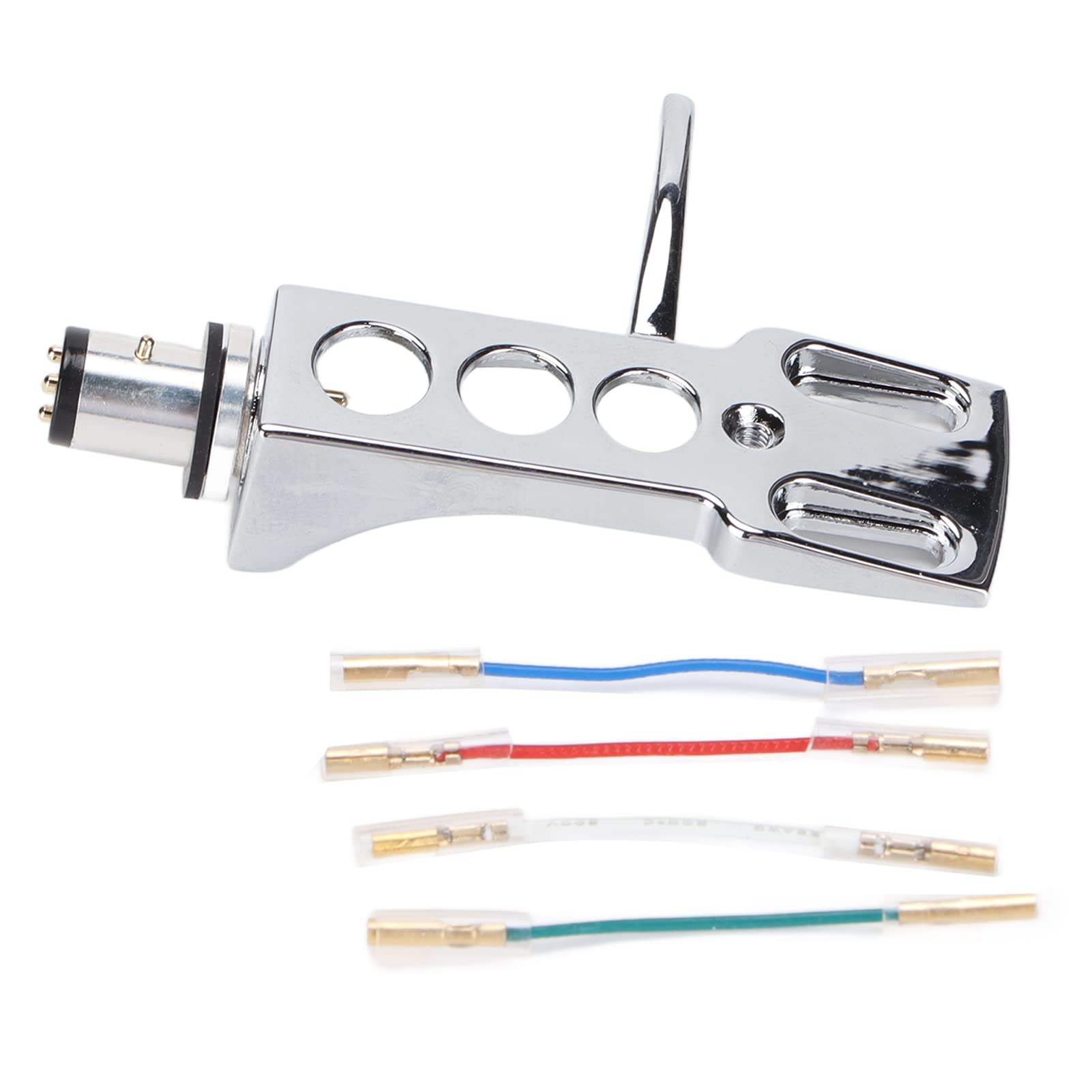 Annadue Phono Headshell with Lead Wires,Universal Replacement LP Turntable Phono Headshell Mount Cartridge for Record Players