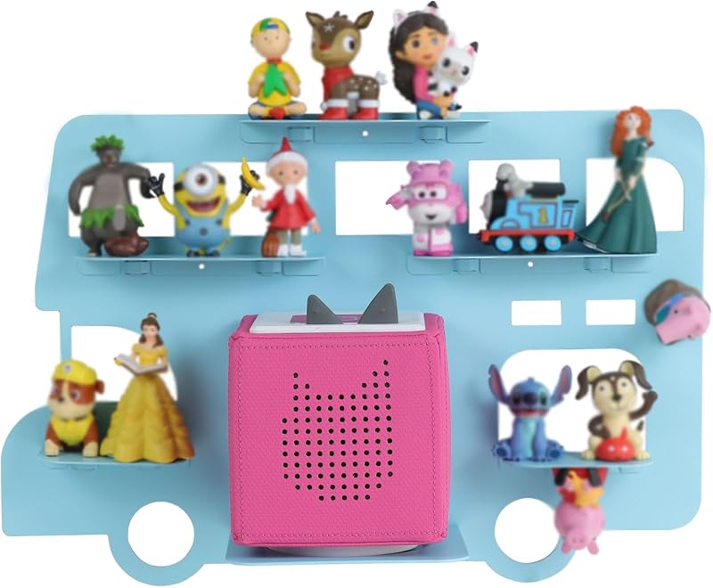 Raweao Shelf for Tonies Storage Metal Magnetic Wall Organizer
