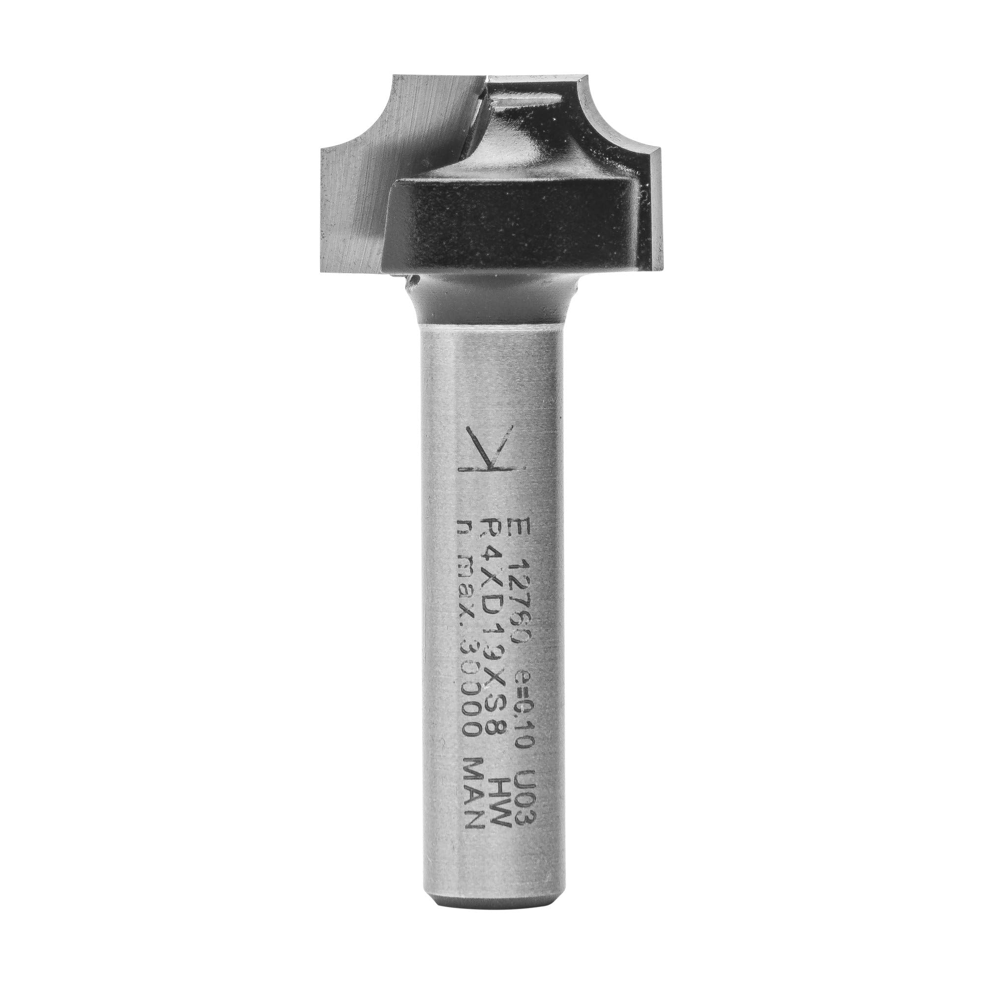 ENT 12760 Beading Cutter TC Shank (S) 8 mm, Diameter (D) 19 mm, NL 11 mm, R 4 mm, SL 32 mm
