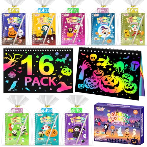 FEREDO KIDS Rainbow Scratch Notebook Art Party