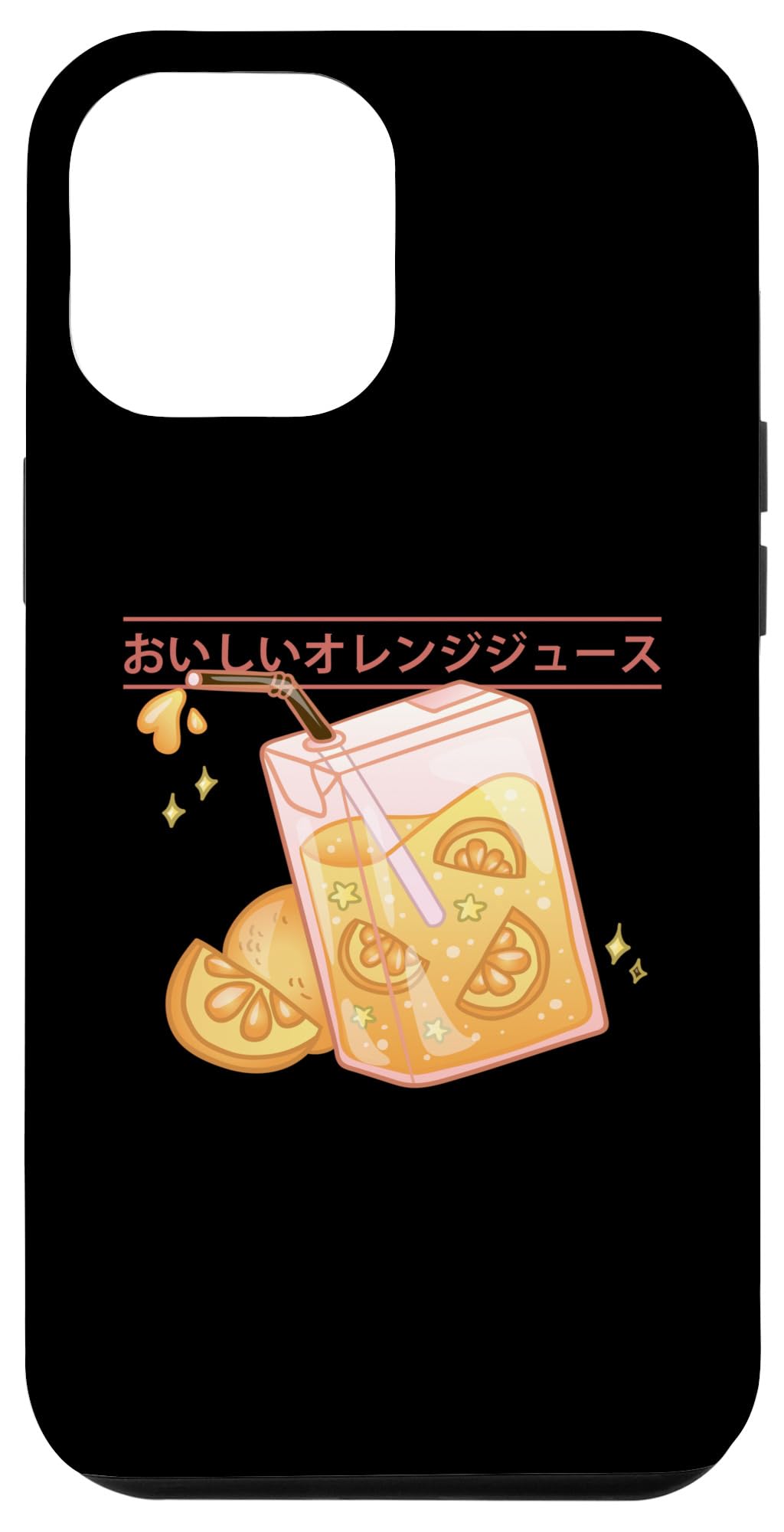 iPhone 15 Plus Orange Juice Cute Soda Japanese Anime Drinks Case