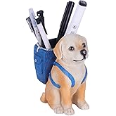 Labrador Retriever Statue - Dog Pen Holder, Dog Figurine, Cute Animal Pencil Holder, Puppy Pencil Holder, Desk Accessories, Home Office Decor, Office Supplies, Desk Organizer, Novelty Pen Cup