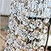Fashionclubs 33ft Acrylic Clear Diamond Garland Strands Crystal Beads Chain For Christmas/Wedding Decoration