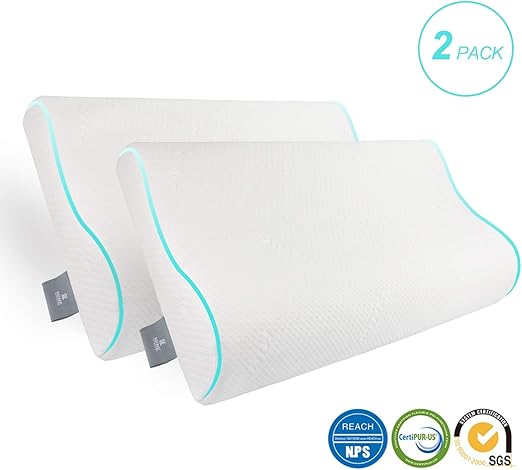 Amazon Com Minehome Memory Foam Pillow Back Pain Relief Bed