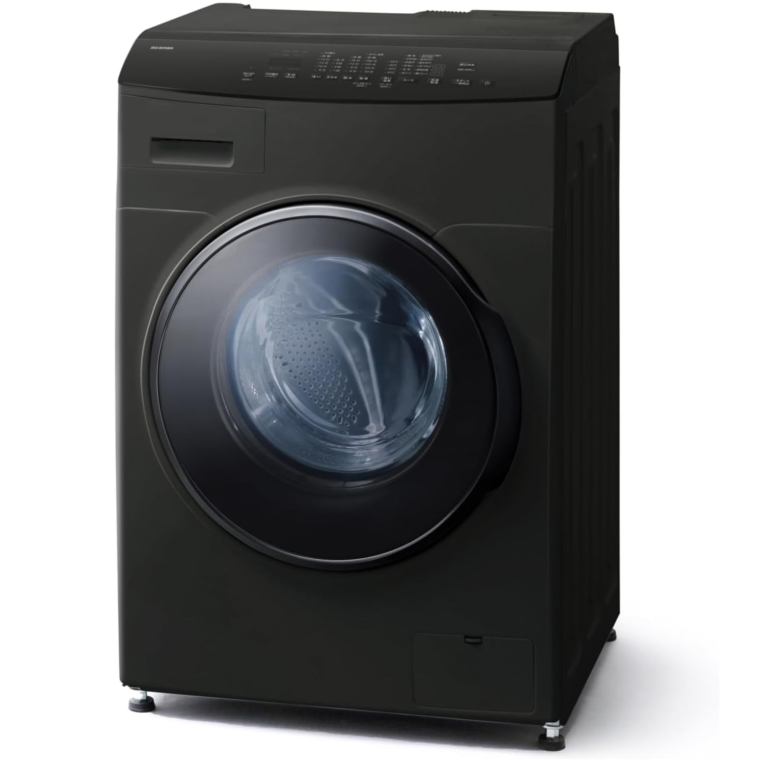 【Amazon.co.jp限定】 アイリスオーヤマ ドラム式洗濯機 洗濯8kg 乾燥5kg ブラック DKC85A1-B 左開き インバーター 新生活 一人暮らし商品画像