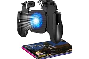 Ytuomzi PUBG Mobile Game Controller for Phone iOS,Android Gaming Controller Cooling Fan,Phone Gaming Trigger for Pubg Fortnite/Rules of Survival Gaming Joysticks for 4.7-6.5" Smartphones