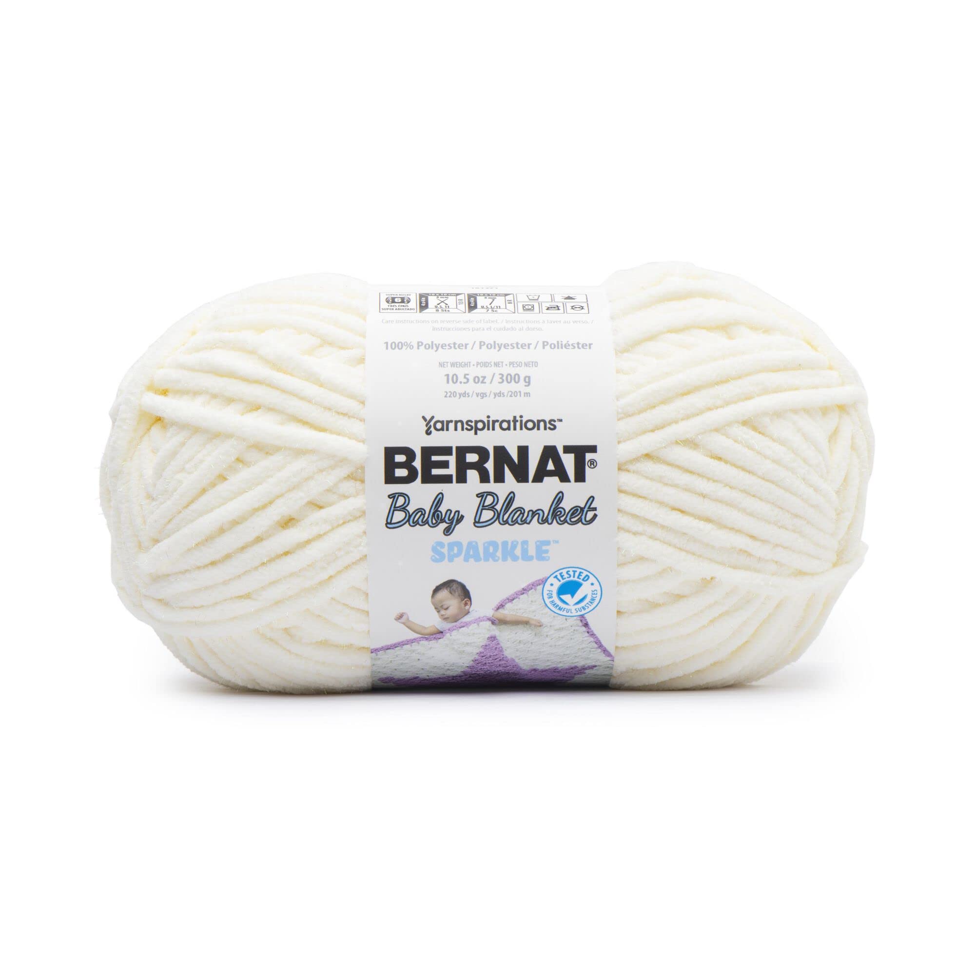 BERNAT Baby Blanket Sparkle 300g - Moonlight Sparkle