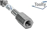 TOOLTY Mixing Paddle Extension Bar M14 Thread Galvanised Steel 200mm DIY view 2