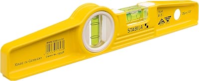 Stabila 81s 25cm/10in Aluminium Torpedo Level Non Magnetic Multicolor