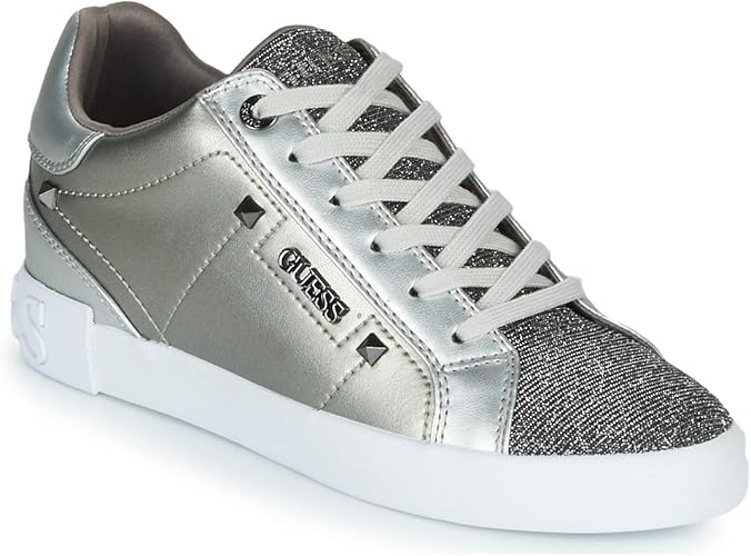 silver guess sneakers